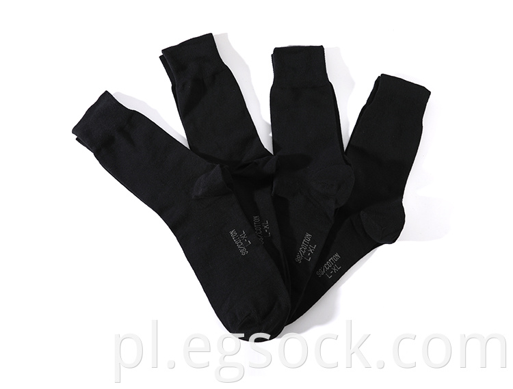 plain black crew socks